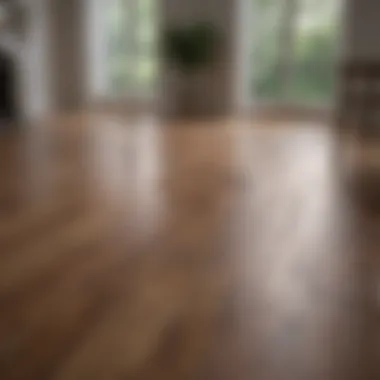 Before and after comparison of a rejuvenated laminate floor