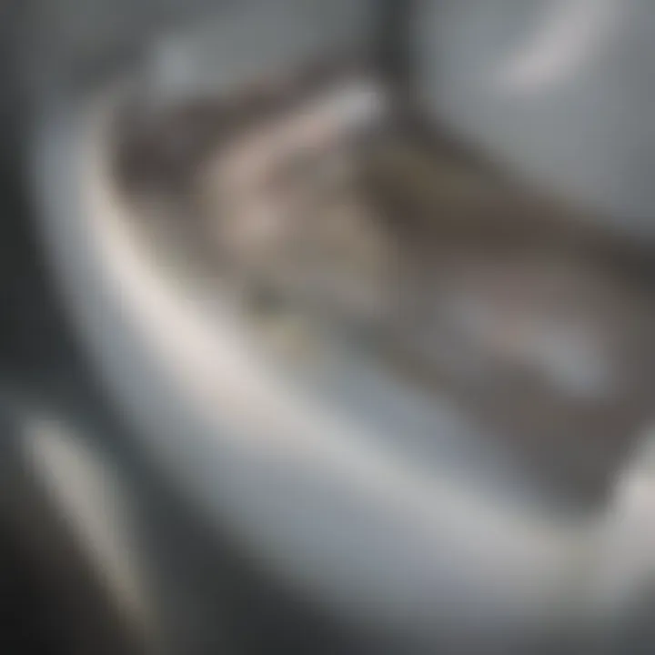 Professional plumber inspecting a bathtub drain