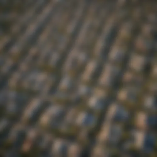 Aerial view of a vibrant neighborhood in San Antonio