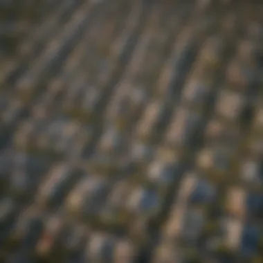 Aerial View of San Antonio Neighborhood Aerial view of a vibrant neighborhood in San Antonio