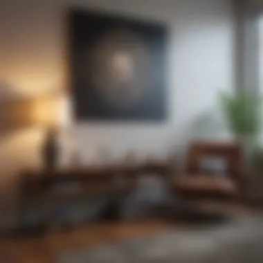 Artistic Accessories in a Cozy Nook A cozy nook with artistic accessories and functional furnishings