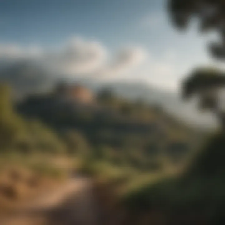 Surrounding landscape enhancing the charm of La Ermita de la Caridad