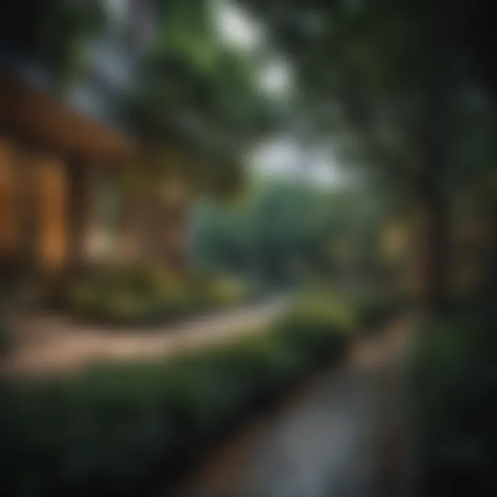 Lush green park in the heart of urban Atlanta