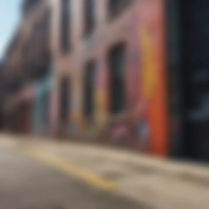 Vibrant street art in downtown Atlanta