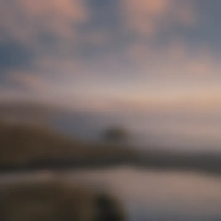 Stunning view of San Diego coastline during sunset