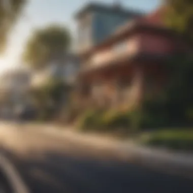 Charming street view of a vibrant neighborhood in Los Angeles