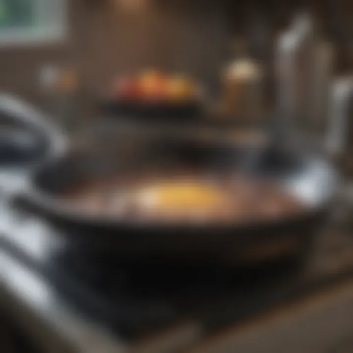 Illustration of common mistakes made while cleaning cookware.