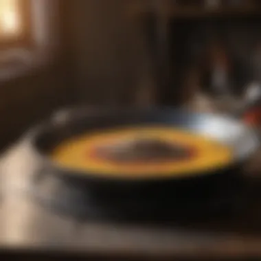 Visual representation of the seasoning process in cast iron.