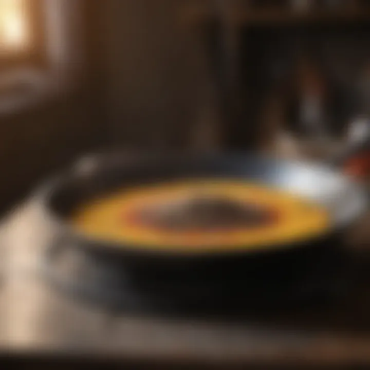 Visual representation of the seasoning process in cast iron.
