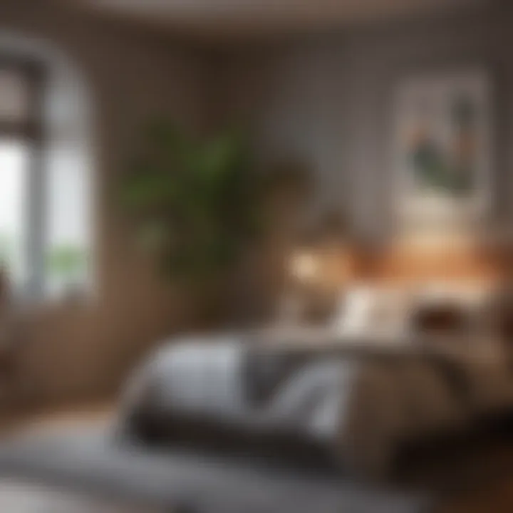 Stylish decor elements contributing to bedroom aesthetics