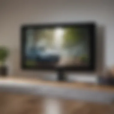 Gentle cleaning of a smart TV screen using a microfiber cloth