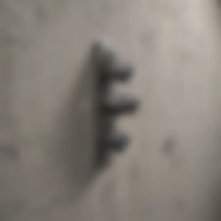 Different types of fasteners suitable for concrete walls