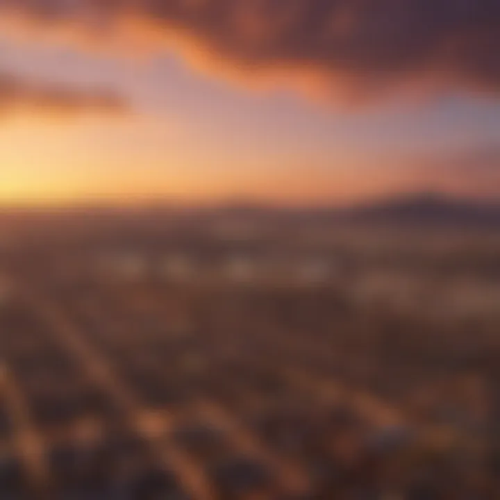 Stunning sunset over the Phoenix skyline