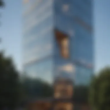 View of Museum Tower adjacent to the Nasher Sculpture Center