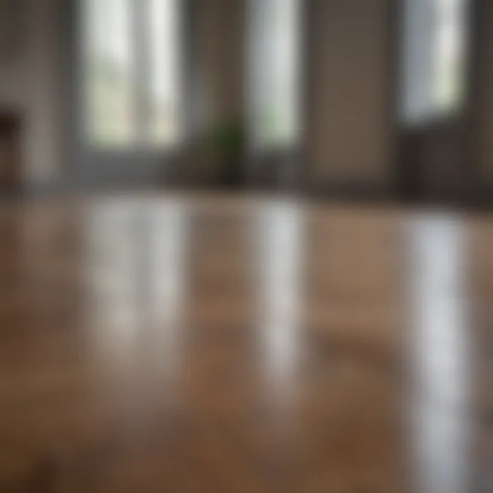 Natural cleaning solution for laminate flooring