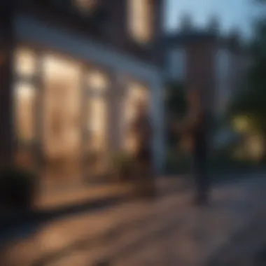 Depiction of a tenant and landlord discussing rental terms