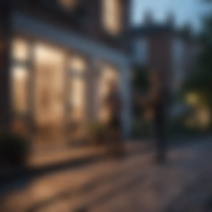 Depiction of a tenant and landlord discussing rental terms