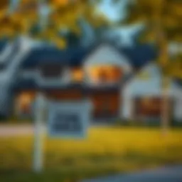 A modern house with a 'For Sale' sign in the front yard.