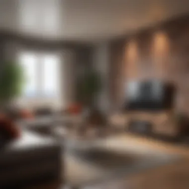 Stylish Rental Living Room Design Cozy living room interior showcasing rental space