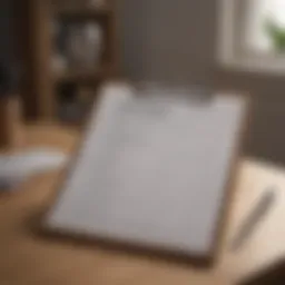 A well-organized moving checklist on a clipboard