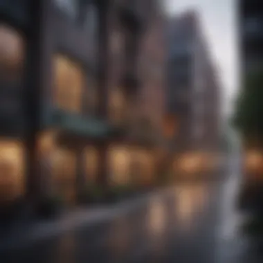 Diverse Apartment Choices in Urban Living A bustling cityscape showcasing diverse apartment buildings.