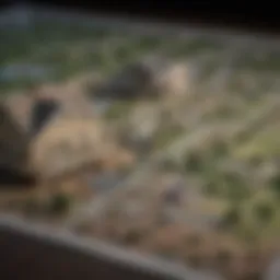 A detailed map with marked rental properties indicating investment opportunities.