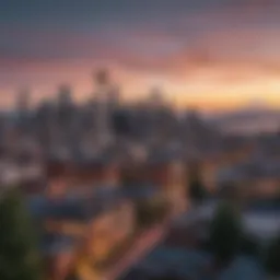 Scenic view of Seattle skyline