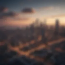 Vibrant city skyline showcasing rental opportunities