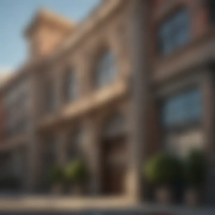 Architectural details of Paramount Pictures studio buildings