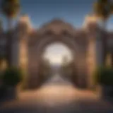 Iconic entrance of Paramount Pictures studio lot