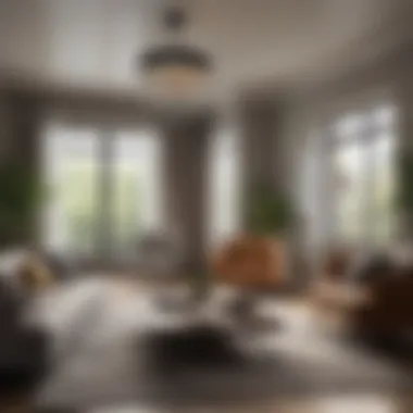 Stylish Living Room in a Rental An aesthetic living room showcasing a rental property.