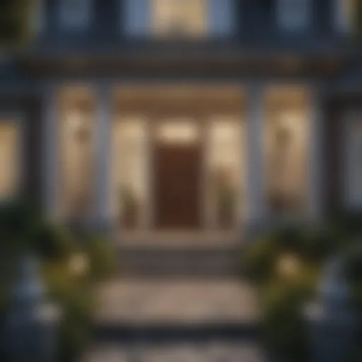 A beautiful home exterior with a welcoming front door