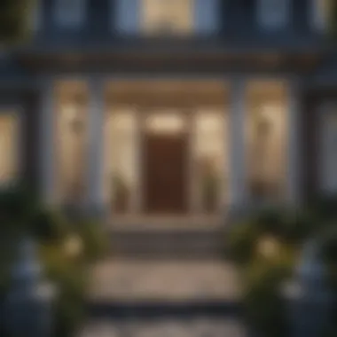 Stunning Home Exterior A beautiful home exterior with a welcoming front door