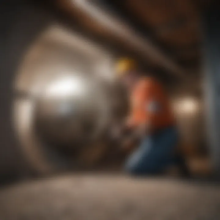Safety measures during dryer duct installation