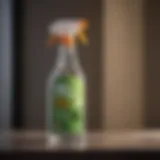 Eco-friendly TV screen cleaner in a spray bottle