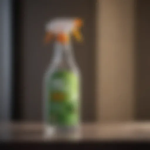 Eco-friendly TV screen cleaner in a spray bottle