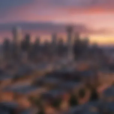 Seattle Skyline at Dusk A panoramic view of Seattle's skyline at dusk.
