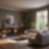 An inviting living room staged for sale