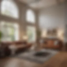 A modern living room showcasing the potential of a home for sale