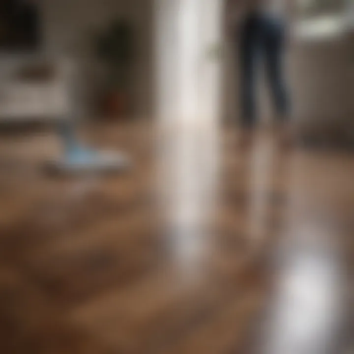 Proper technique for cleaning laminate floors