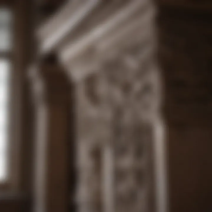 Close-up of unique architectural elements found in a prominent Chicago residence