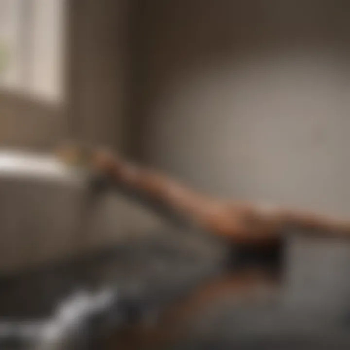 Electric drain snake in action