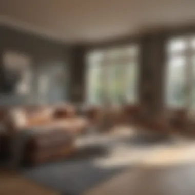 Cozy Turnkey Home Living Room Cozy living room interior in a turnkey property