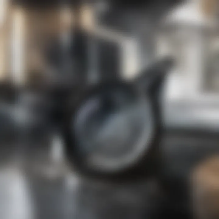 A beautifully seasoned cast iron skillet ready for use