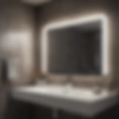 Sparkling bathroom with all essentials neatly arranged