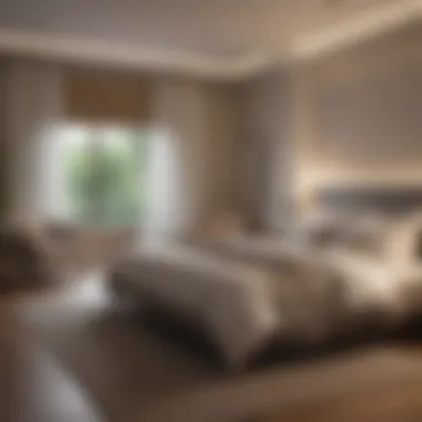 A tranquil bedroom with a tidy appearance and inviting atmosphere