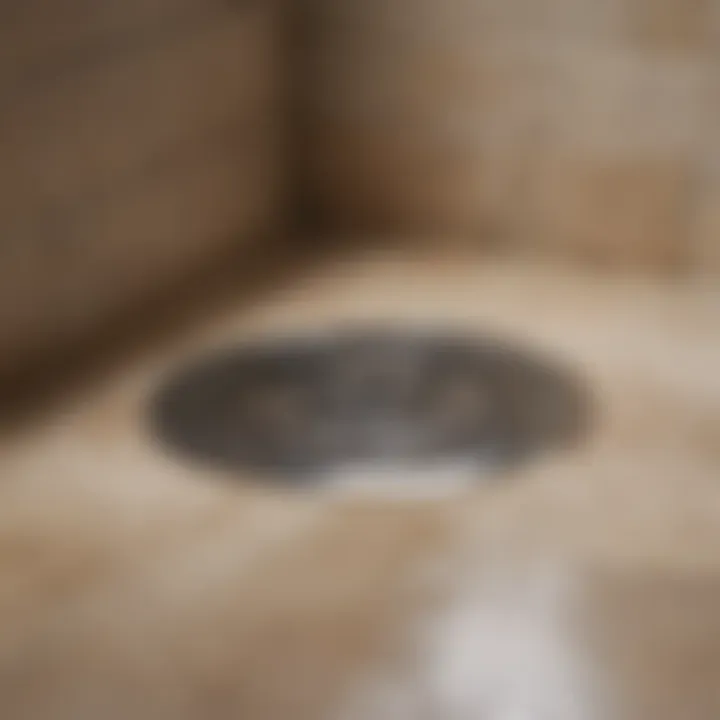 A step-by-step guide visual of unclogging a shower drain.