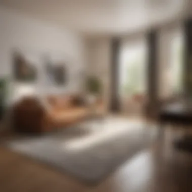 Visual Representation of Square Footage Diagram showing square footage calculation