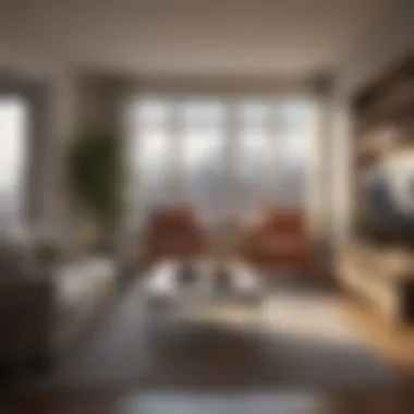 City Living: Apartment Interior A cozy apartment interior showcasing city living.