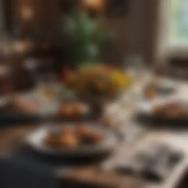 Cultural Table Setting Display Cultural table setting display highlighting diverse dining practices